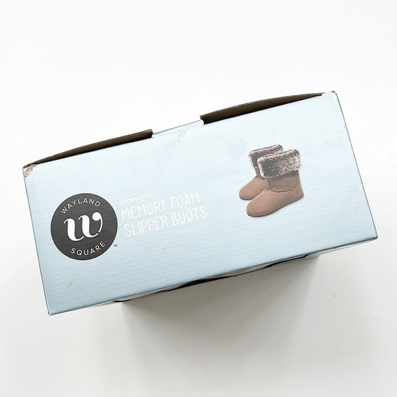 NEW Wayland Square memory foam slipper boots with bonus magic gloves - Picture 5 of 7